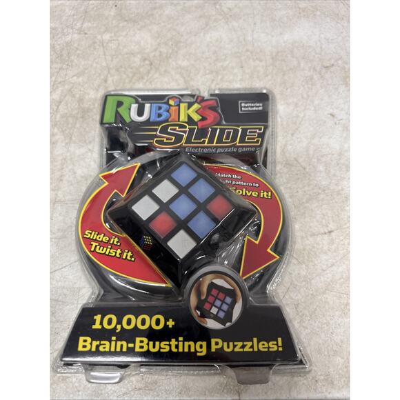 Rubik's Slide Electronic Puzzle Game 10,000+ Brain Busting Puzzles New Sealed - Picture 3 of 6